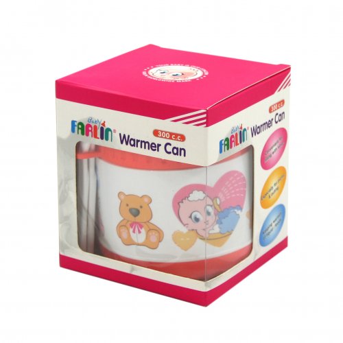 Farlin กล่องอุ่นเก็บอาหารพร้อมช้อนส้อม - 300 cc.