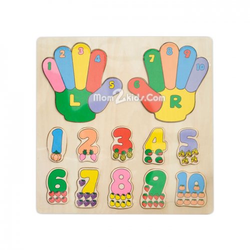 Starkids Raised Puzzle Hands and Numbers