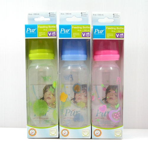 Pur ขวดนมทรงตรง BPA FREE ขนาด 8 ออนซ์(แบ่งขายไม่มีกล่อง)