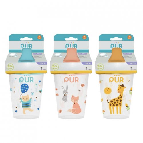 Pur ถ้วยหัดดื่มขนาด 7 ออนซ์(BPA Free)