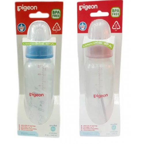 Pigeon ขวด RPP 8 oz พร้อมจุกคลาสสิค M(BPA Free) แพคเดี่ยว