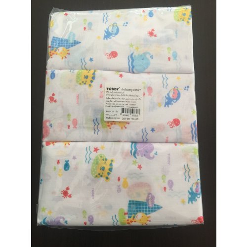 Toddy ผ้าอ้อมผ้าสาลู 27" X 27" (12 ผืน)