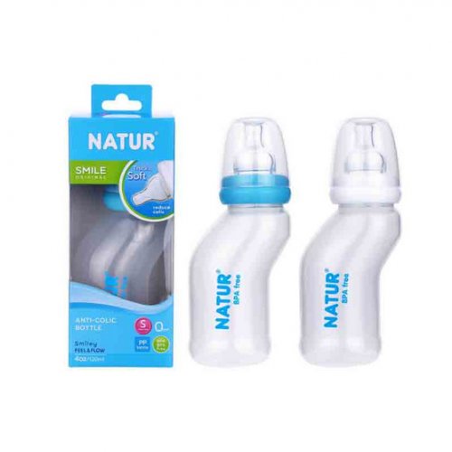 Natur NATUR ขวดนมทรงสุขภาพ 4 OZ.