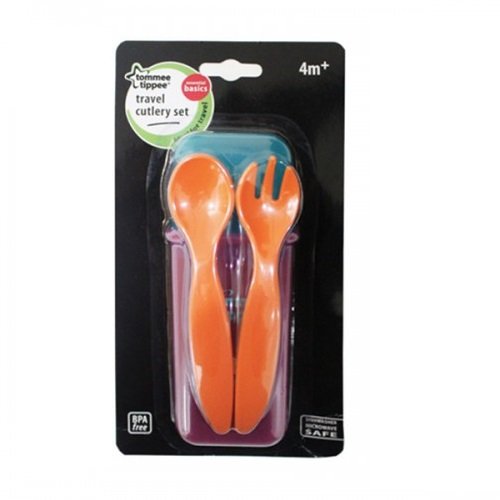 Tommee Tippee ชุดช้อนส้อมพร้อมกล่องใส่
