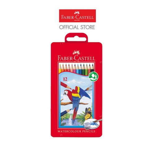 Faber-Castell สีไม้ระบายน้ำ 12 สี กล่องเหล็ก
