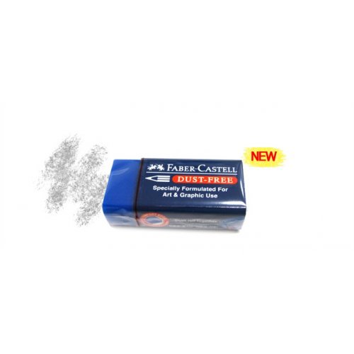 Faber-Castell ยางลบ Dust Free สีน้ำเงิน ลบสีได้