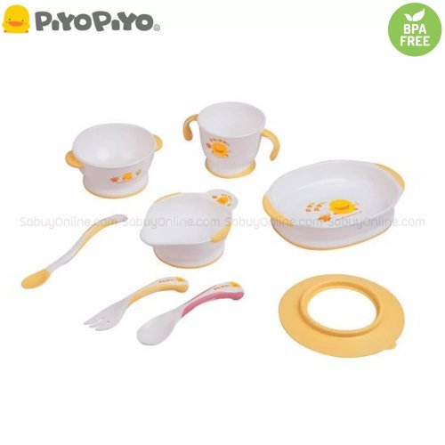 PiyoPiyo ชุดรับประทานอาหาร 8 ชิ้น