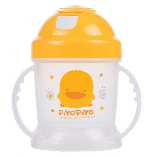 PiyoPiyo แก้วหัดดื่มพร้อมหลอด 250 cc