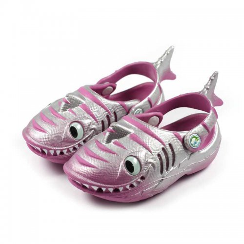 polliwalks Polliwalks shark raspberry/silver
