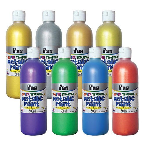 Fas สีโปสเตอร์เมทัลลิค 500ml