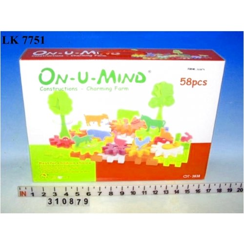 HUILE TOYS ชุดบล็อคต่อ 58 ชิ้น