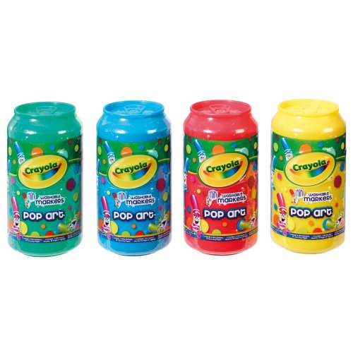 Crayola ชุดสีเมจิก ล้างออกได้ 4 สี+ ระบายสี 10 หน้า