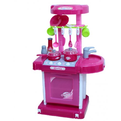 อื่นๆ-M2K ชุดครัวกระเป๋าหิ้ว-สีชมพู