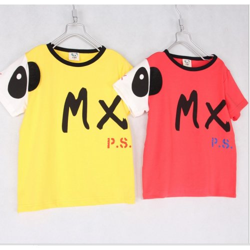 MOM2KIDS เสื้อยืดเด็กลาย MX(ผ้านิ่มมาก)-สีแดง