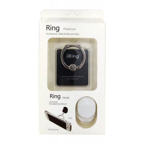 iRing แหวนยึดโทรศัพท์ พร้อม HOOK ตัวแขวนสำหรับติดตั้งในรถยนต์