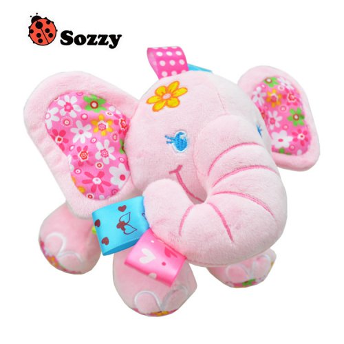 Sozzy ? ตุ๊กตาผ้าช้างน้อยเสียงดนตรี ดึงหางเพื่อเล่นเสียงน่ารัก