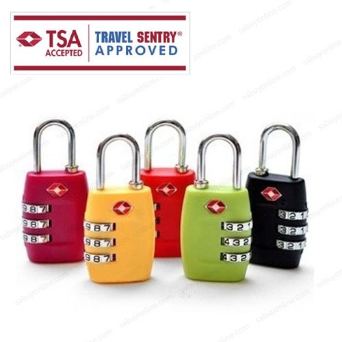 2home กุญแจล็อคกระเป๋า TravelLock TSA-accepted travel locks (TSA335)