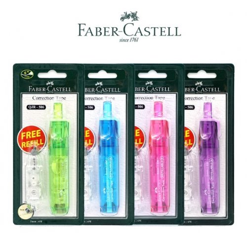 Faber-Castell เทปลบคำผิด Faber-Castell รุ่น QJR-506 พร้อมรีฟิล 1 ชิ้น