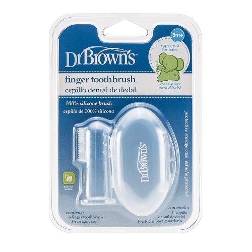 Dr.Brown แปรงซิลิโคนนวดเหงือกพร้อมกล่องจัดเก็บ