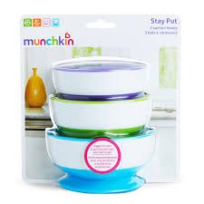 Munchkin ชุดชามก้นดูด แพค 3 ใบ