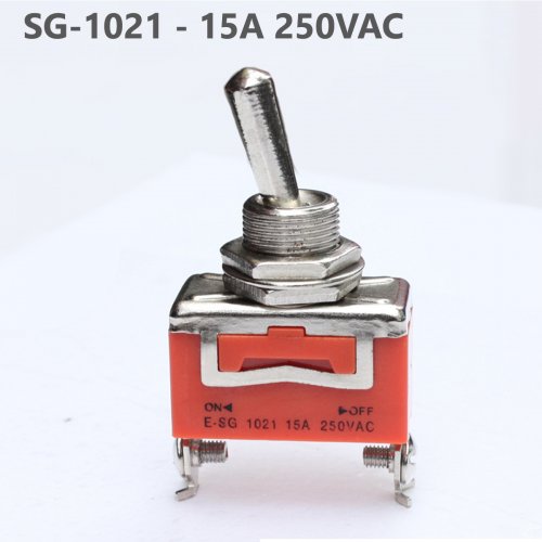 ท๊อกเกิ้ลสวิตช์โยก 2 ขา ON-OFF 15A 250V SG-1021