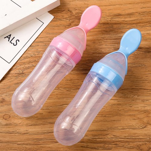 MOM2KIDS ขวดป้อนอาหารเสริม พร้อมช้อน 90 มล.