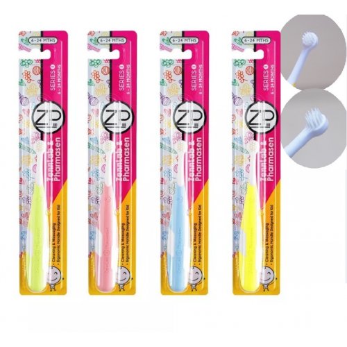 Zennlab เซนแล็บ ซีรี่1 แปรงสีฟันเด็กซิลิโคน 6-24 เดือน