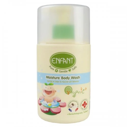 Enfant Organic Plus Moisture Body Wash ครีมอาบน้ำ สำหรับเด็กแรกเกิด ขวดปั๊ม 300 ml.
