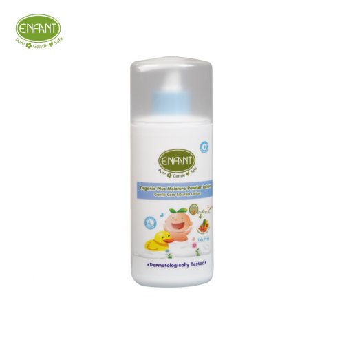 Enfant (อองฟองต์) Organic Plus Moisture Powder Lotion โลชั่นแป้ง ใช้ได้ตั้งแต่แรกเกิด 250ml.