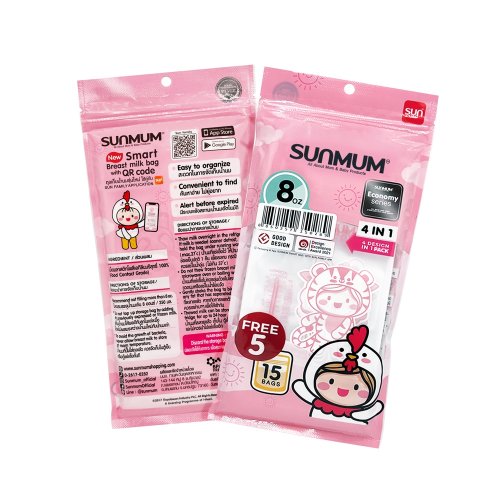 SUNMUM ถุงเก็บน้ำนมแม่ Economy 8oz 3oz (20ใบ)