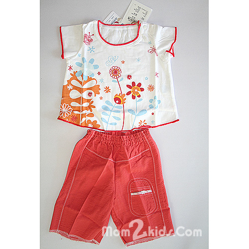 Absorba ชุดเสื้อคอกลม กางเกงสีแดง (size 18 เดือน)