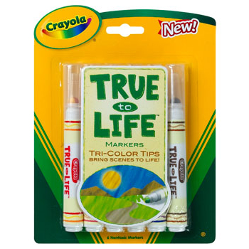 Crayola สีเมจิก 6แท่ง 3สีในแท่งเดียว