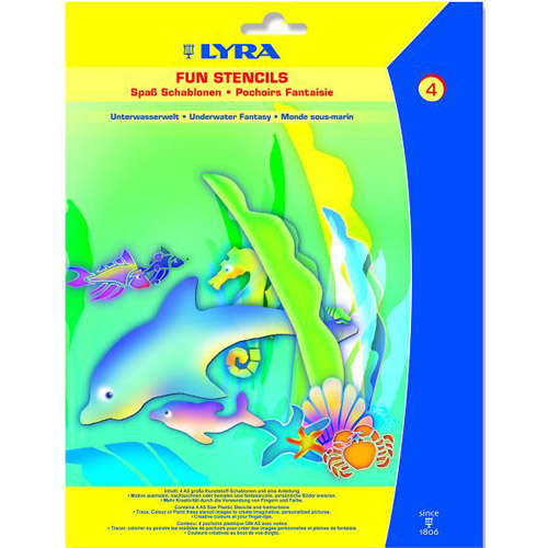 LYRA แผ่นแม่แบบ-สเตนซิลสำหรับสีเทียนน้ำมัน